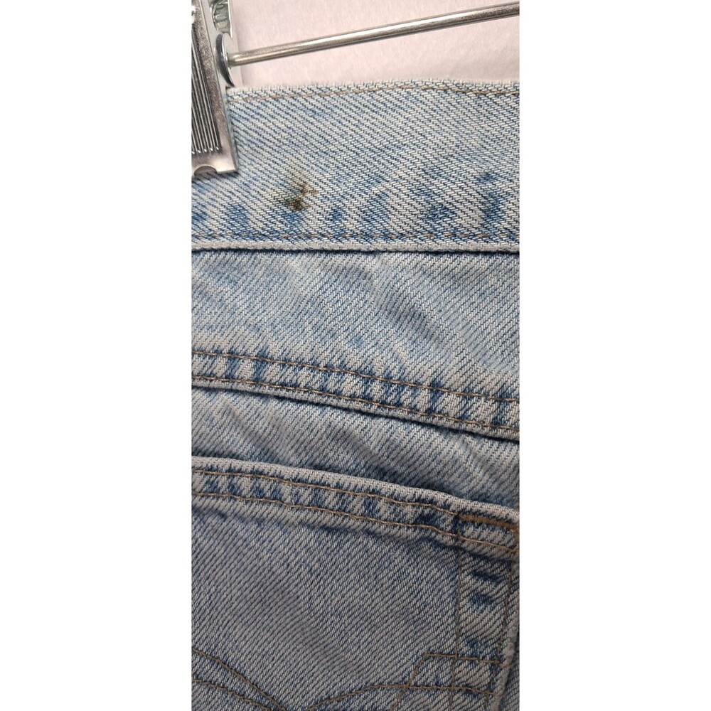 Chic Womens 12 23x26 Waist Blue Jeans Light Wash High Waist Tapered Leg Vintage - Picture 6 of 8